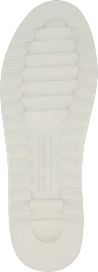 Karl Lagerfeld Paris Men's Suede Plain-Toe with Side White Logo Bit Sneaker - Image 5
