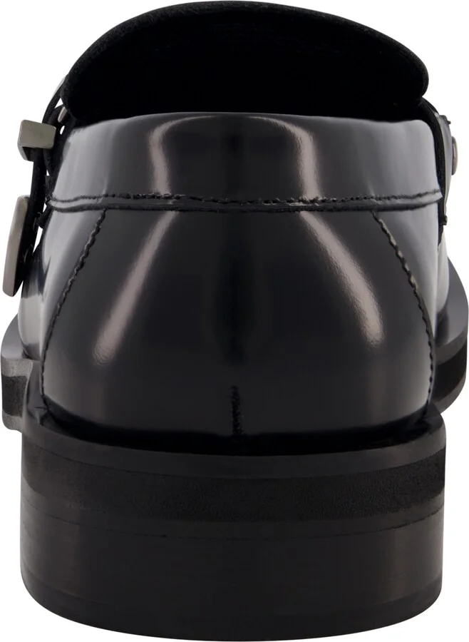 Karl Lagerfeld Paris Men's White Label Box Leather Moc Toe Loafers - Image 3