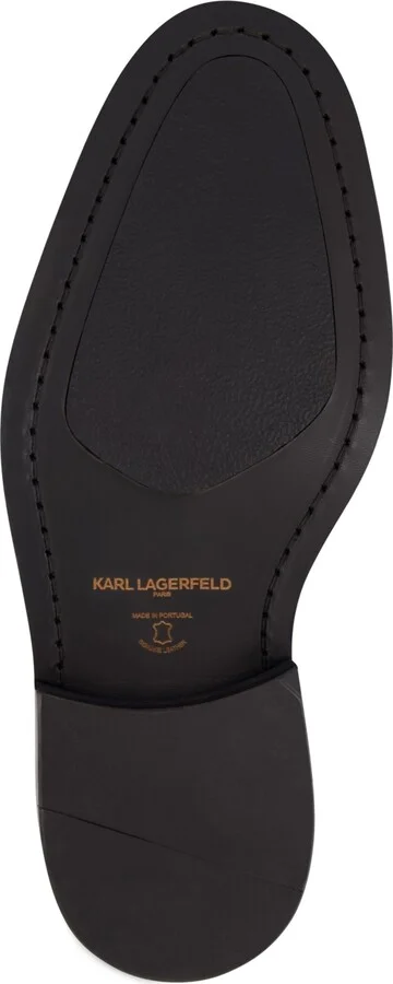 Karl Lagerfeld Paris Men's White Label Leather Cap Toe Dress Shoes - Image 4