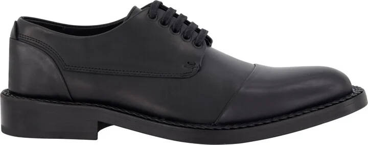 Karl Lagerfeld Paris Men's White Label Leather Cap Toe Dress Shoes