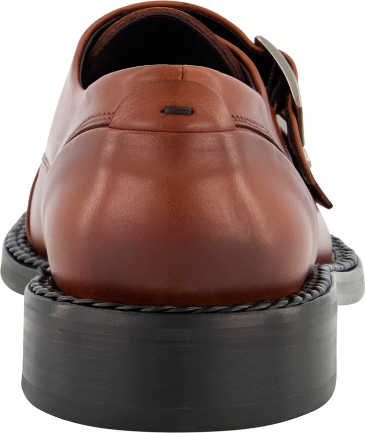 Karl Lagerfeld Paris Men's White Label Leather Double Monk Cap Toe Dress Shoes - Image 7