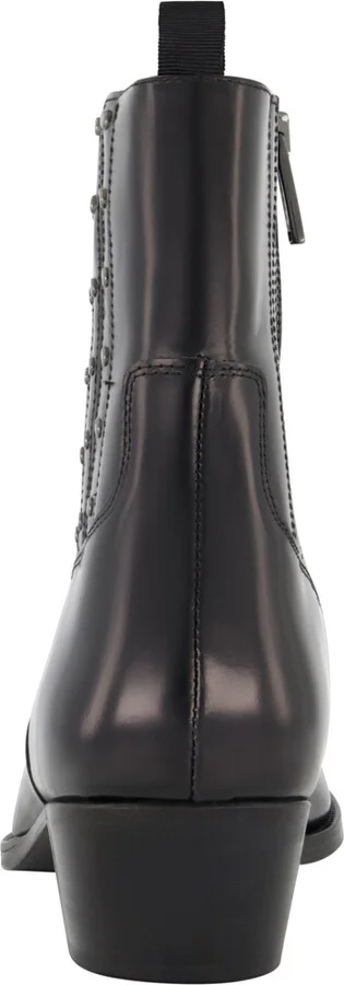Karl Lagerfeld Paris Men's White Label Leather Studded Cuban Heel Chelsea Boots - Image 3