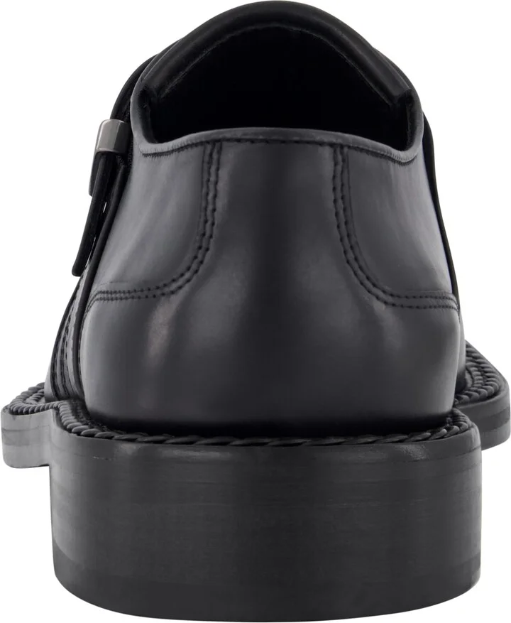 Karl Lagerfeld Paris Men's White Label Monk Strap Moc Toe with Fringe Shoes - Image 3