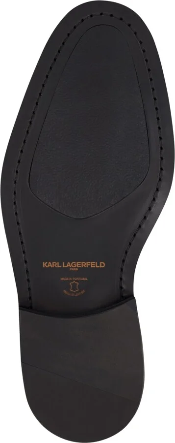 Karl Lagerfeld Paris Men's White Label Monk Strap Moc Toe with Fringe Shoes - Image 5
