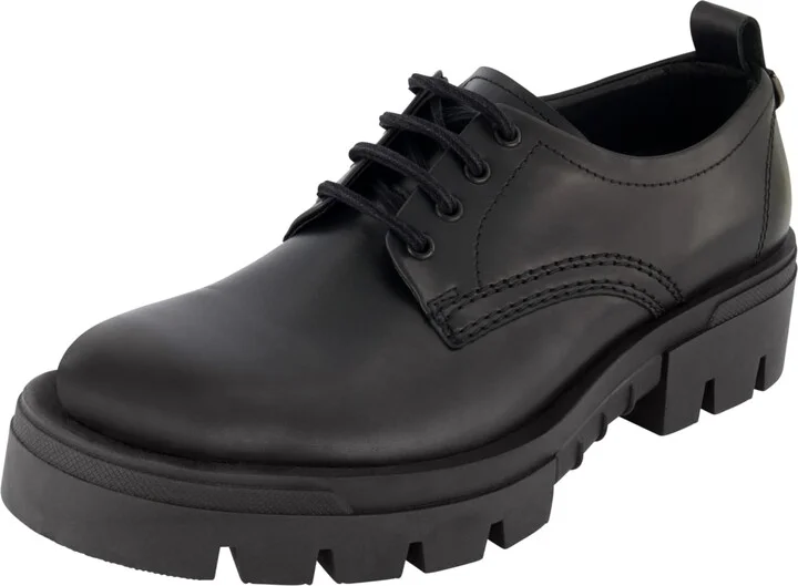 Karl Lagerfeld Paris Men's White Label Plain Toe Derby Oxford Sneaker
