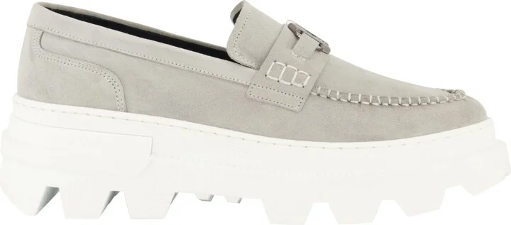Karl Lagerfeld Paris Men's White Label Suede Kl Bit Moccasin Loafers - Image 2