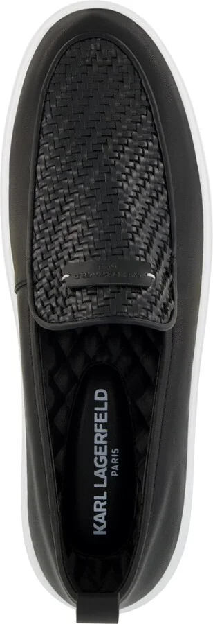 Karl Lagerfeld Paris Men's Woven Slip On Loafers - Image 3