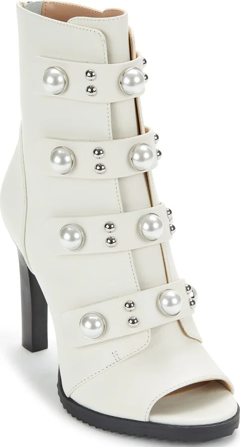 Karl Lagerfeld Paris Women's Brayden Peep Toe Bootie