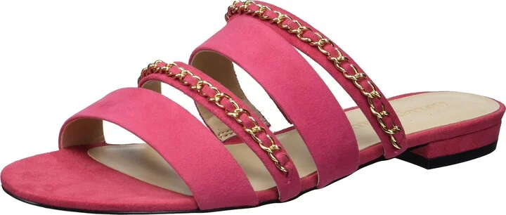 Karl Lagerfeld Paris Women's Caliana Slip on Flat Sandal