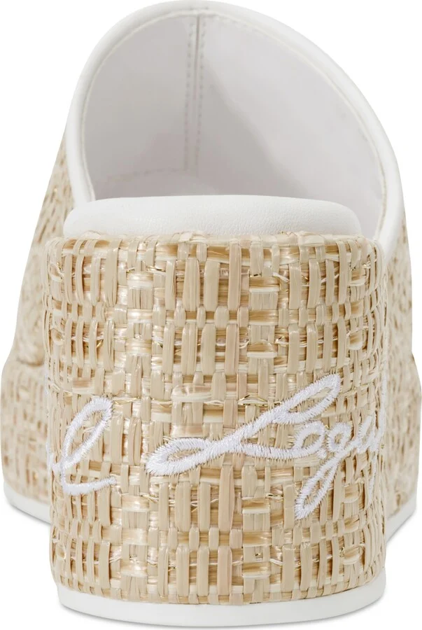 Karl Lagerfeld Paris Women's Calvina Slide Wedge Sandals - Natural/ Bright White - Image 3