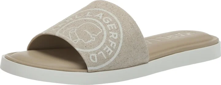 Karl Lagerfeld Paris Women's Canta Flat Slide Sandal