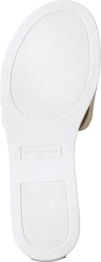 Karl Lagerfeld Paris Women's Carenza Studded Slide Sandals - Natural/ Gold - Image 5