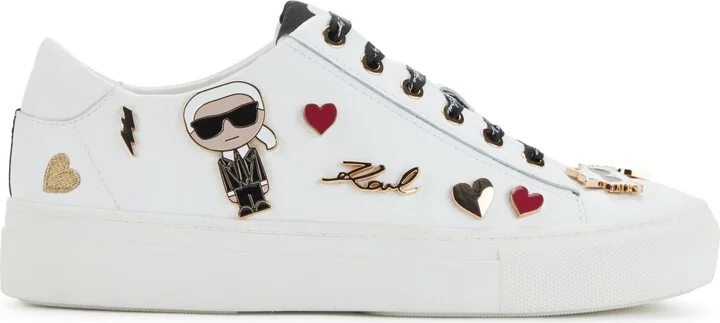 Karl Lagerfeld Paris Women's Cate Pins Lace-Up Sneakers - Image 6