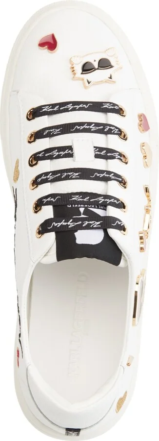 Karl Lagerfeld Paris Women's Cate Pins Lace-Up Sneakers - Image 8