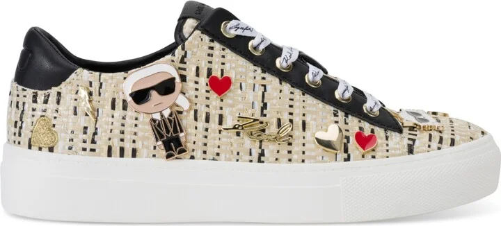 Karl Lagerfeld Paris Women's Cate Pins Lace-Up Sneakers - Image 10