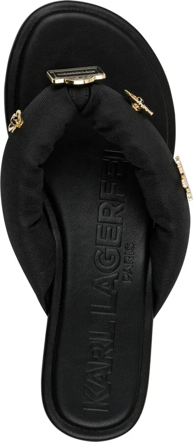 Karl Lagerfeld Paris Women's Ceejay Rue Embellished Sandals - Image 8