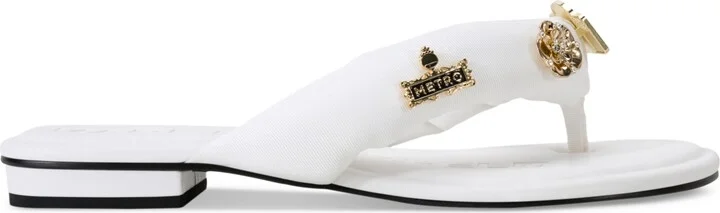 Karl Lagerfeld Paris Women's Ceejay Rue Embellished Sandals - Image 10