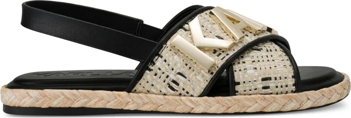 Karl Lagerfeld Paris Women's Charla Slingback Sandals - Natural/ Black - Image 2