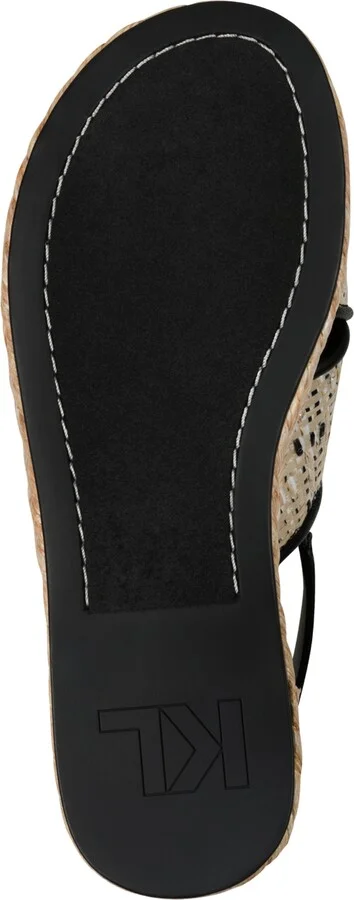 Karl Lagerfeld Paris Women's Charla Slingback Sandals - Natural/ Black - Image 5