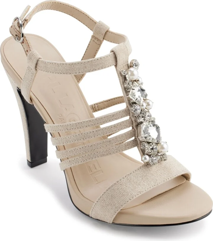Karl Lagerfeld Paris Women's Cicely Strappy Dress Heeled Sandal
