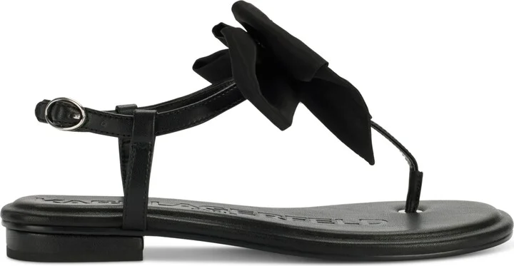 Karl Lagerfeld Paris Women's Cristi Bow Flat Sandals - Image 2