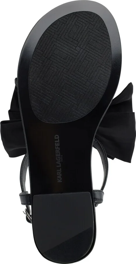 Karl Lagerfeld Paris Women's Cristi Bow Flat Sandals - Image 5