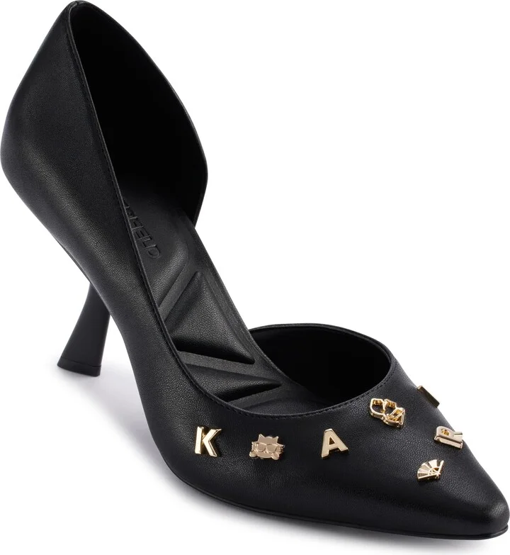 Karl Lagerfeld Paris Women's Cushioned Insole Evening Kipton-High Pump