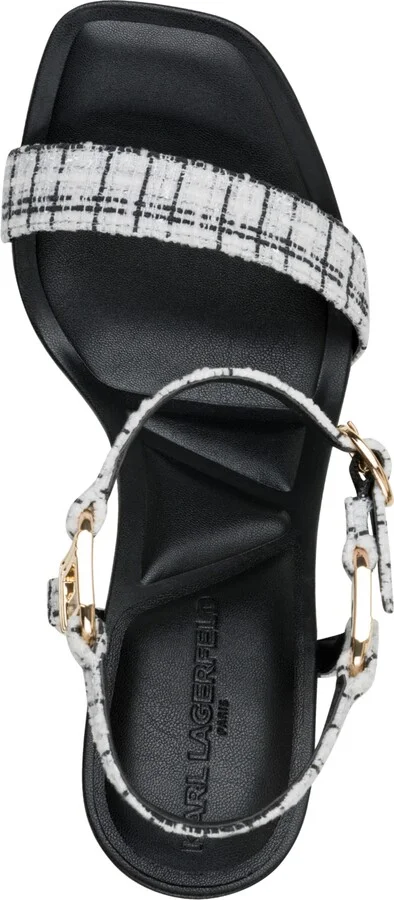 Karl Lagerfeld Paris Women's Cybil Sandals - White/ Black - Image 4