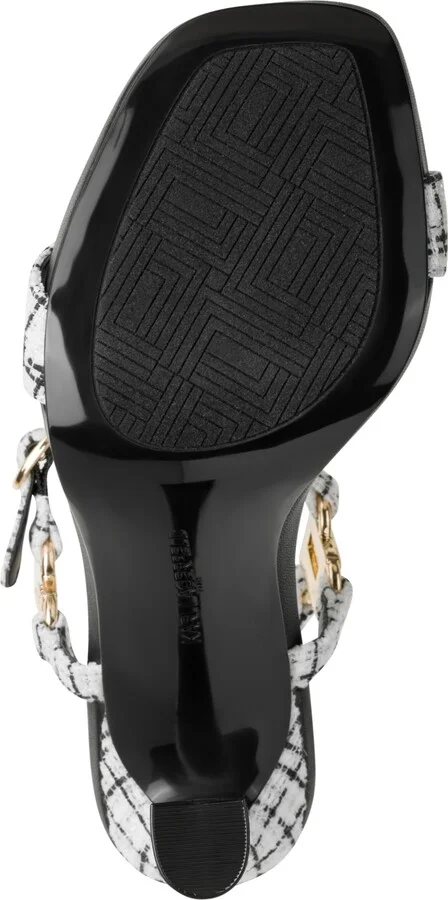 Karl Lagerfeld Paris Women's Cybil Sandals - White/ Black - Image 5