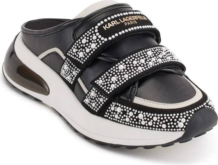 Karl Lagerfeld Paris womens Devora Slip on Trendy Sneaker Mule