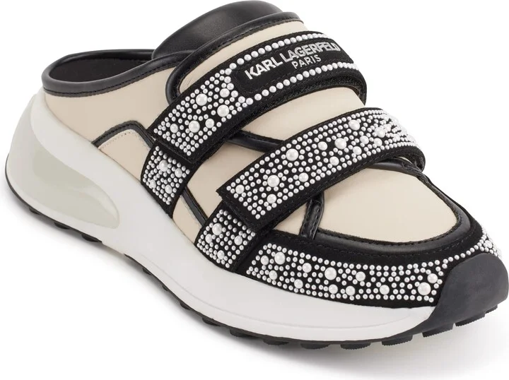 Karl Lagerfeld Paris Women's Devora Slip On Trendy Sneaker Mule