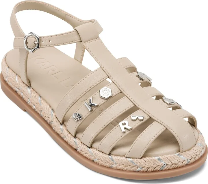 Karl Lagerfeld Paris Women's Everyday Cushioned Insole Chaselyn-Fisherman Sandal Slide
