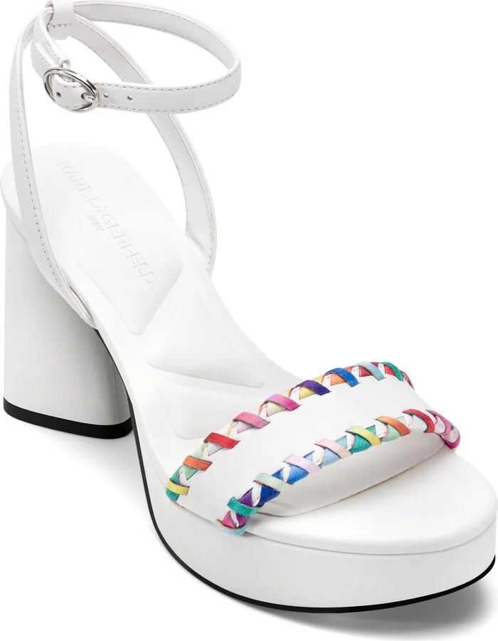 Karl Lagerfeld Paris Women's Everyday Cushioned Insole Haden-Platform Ankle Sandal Boot