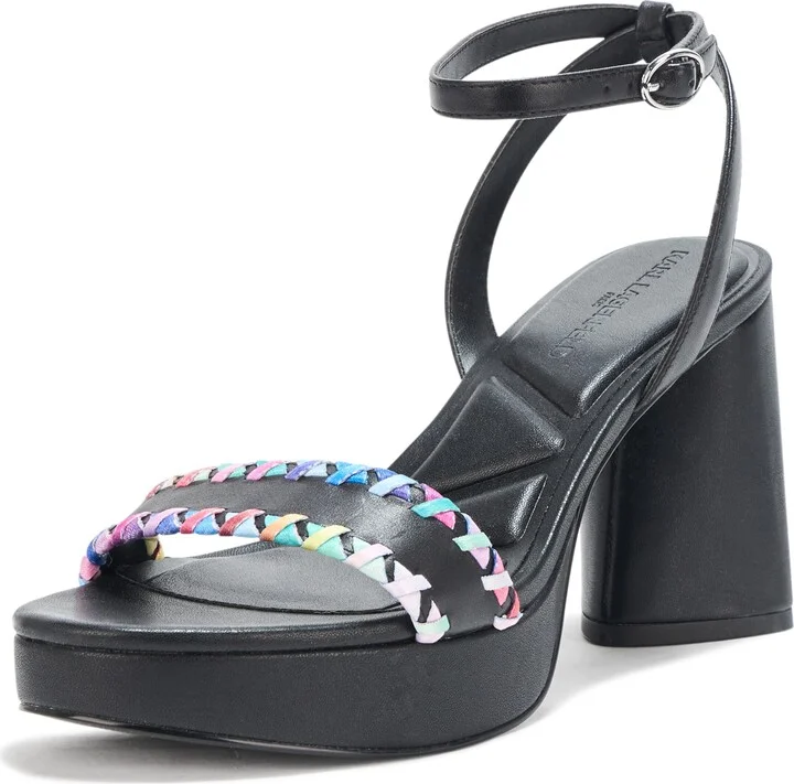Karl Lagerfeld Paris Women's Everyday Cushioned Insole Haden-Platform Ankle Sandal Boot