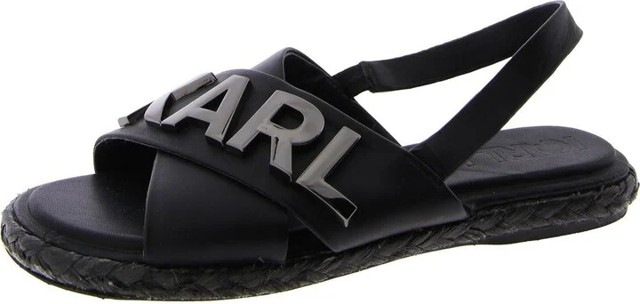 Karl Lagerfeld Paris Women's Everyday Cushioned Insole Haden-Platform Ankle Sandal Flat