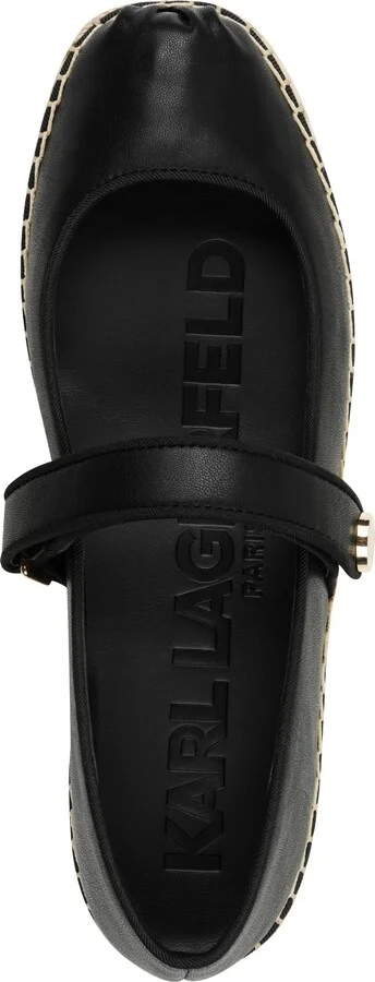 Karl Lagerfeld Paris Women's Everyday Cushioned Insole Mikai-Mary Jane Espadrille Platform