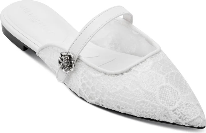 Karl Lagerfeld Paris Women's Everyday Cushioned Insole Vadyn-Flat Mule Sandal