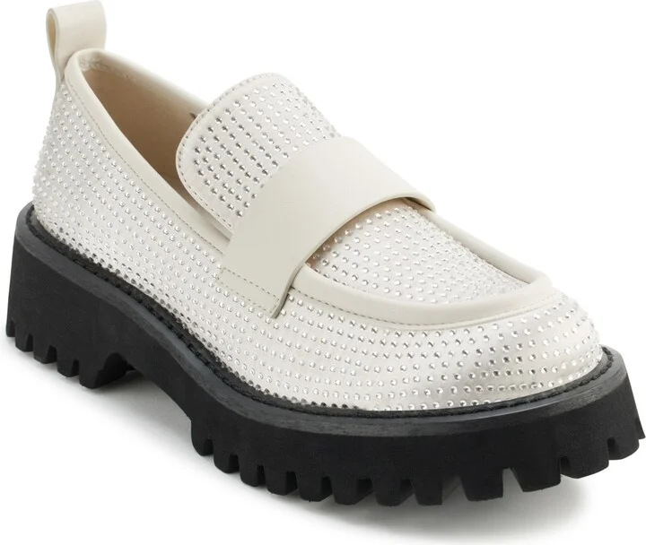Karl Lagerfeld Paris Women's Grady Almond Toe Loafers