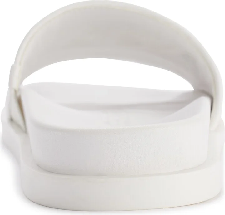 Karl Lagerfeld Paris Women's Hazlet Slide Flat Sandals - Natural, Bright White - Image 3