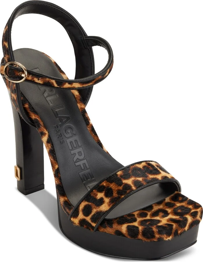 Karl Lagerfeld Paris Women's Jaina Ankle-Strap Sandals