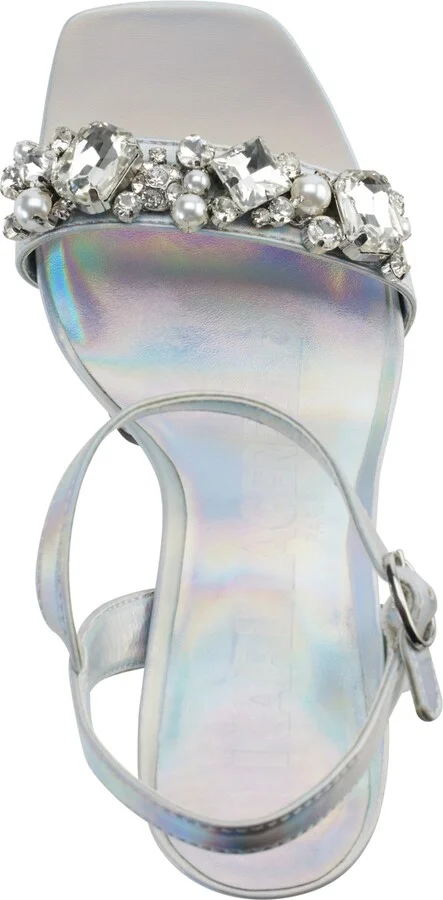 Karl Lagerfeld Paris Women's Jala Embellished Ankle-Strap Platform Sandals - Image 4