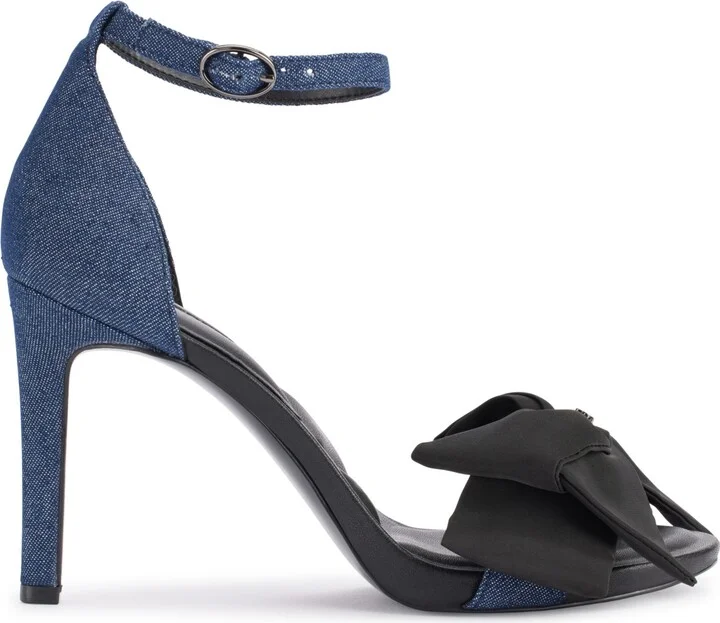 Karl Lagerfeld Paris Women's Kenz Bow Ankle Strap Dress Sandals - Image 2