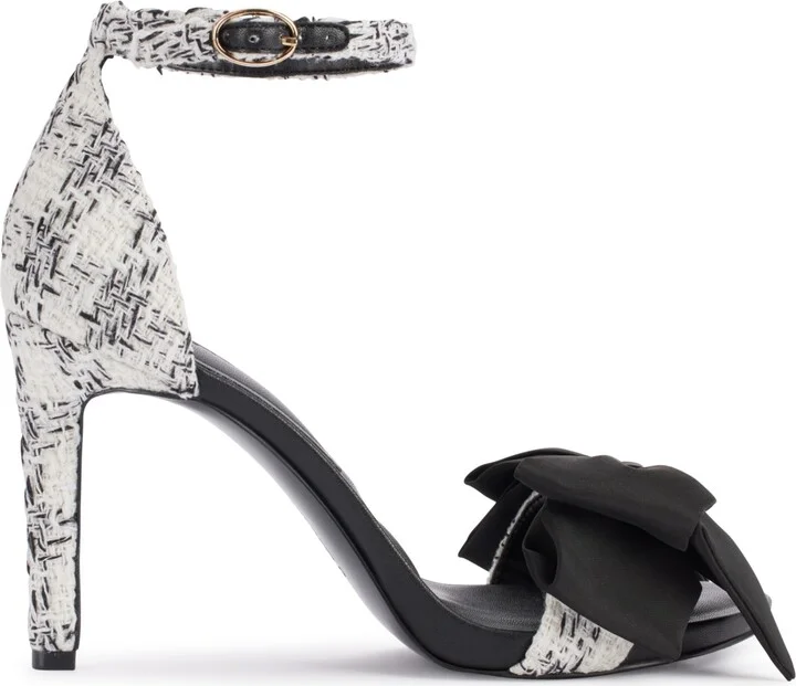 Karl Lagerfeld Paris Women's Kenz Bow Ankle Strap Dress Sandals - Image 11