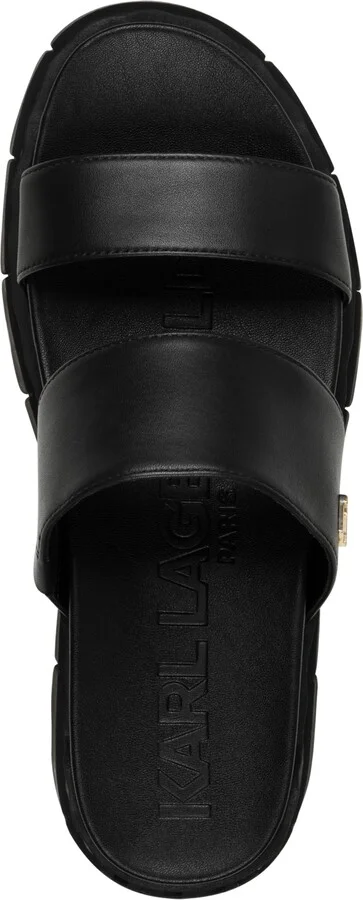 Karl Lagerfeld Paris Women's Lacara Lug Slide Flat Sandals - Image 4