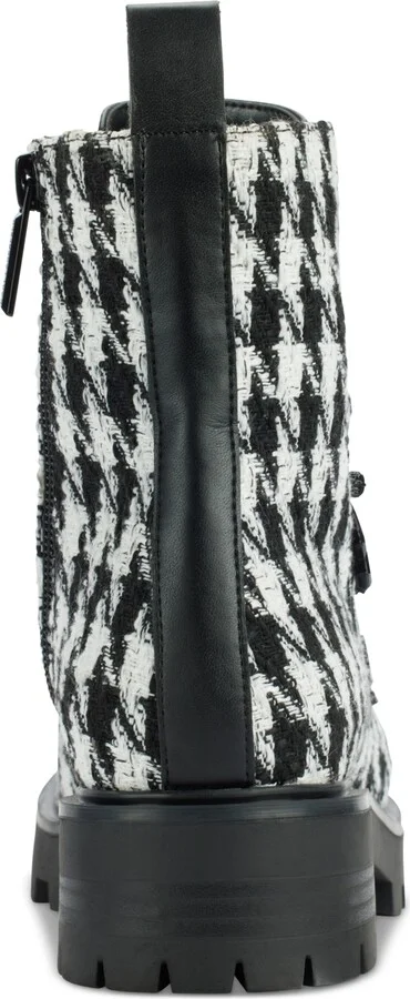 Karl Lagerfeld Paris Women's Makenzie Combat Booties - Black/ White - Image 3