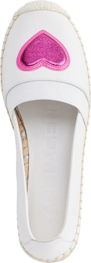 Karl Lagerfeld Paris Women's Manika Heart Patch Espadrille Flats - Image 8