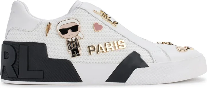 Karl Lagerfeld Paris Women's Mavise Slip-On Sneakers - Black/Multi - Image 6