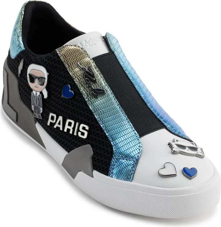 Karl Lagerfeld Paris Women's Mavise Slip-On Sneakers - Black/Multi