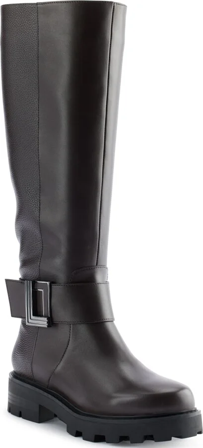 Karl Lagerfeld Paris Women's Meara 50/50 Almond Toe Band Boots