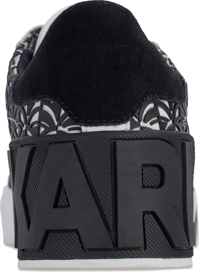Karl Lagerfeld Paris Women's Melora Lace-Up Low-Top Sneakers - White/ Black - Image 3